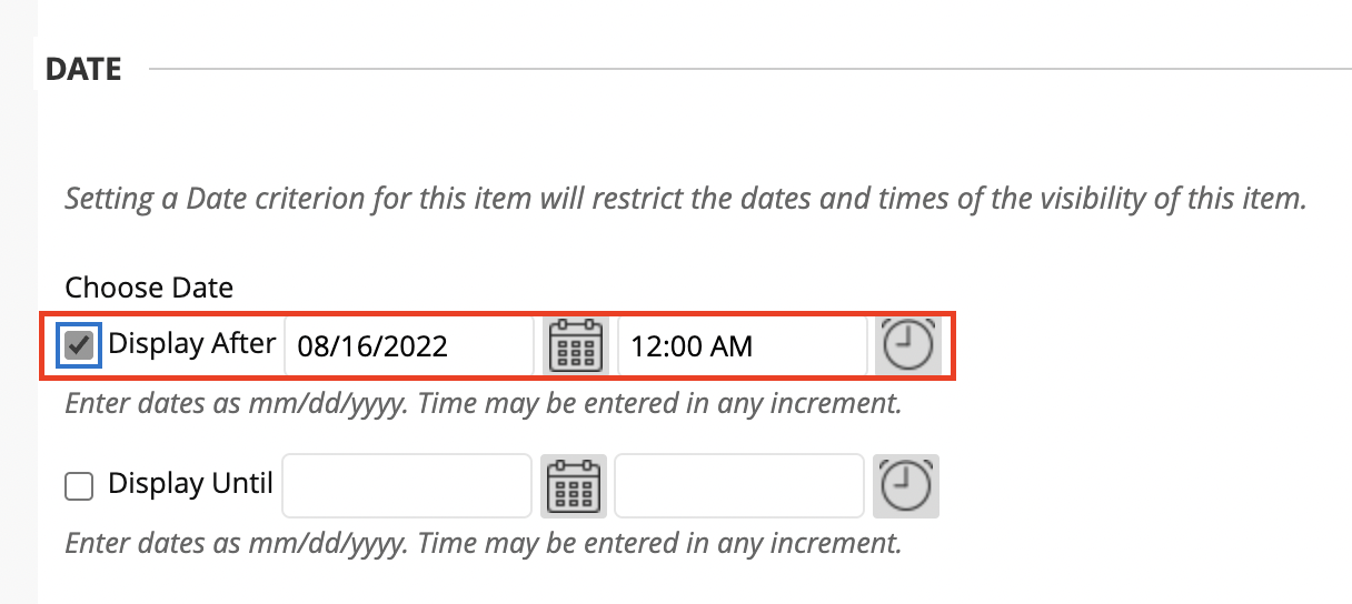 Change the assignment start date