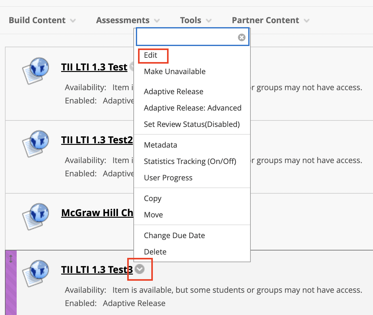 Edit Turnitin LTI assignment name and due date