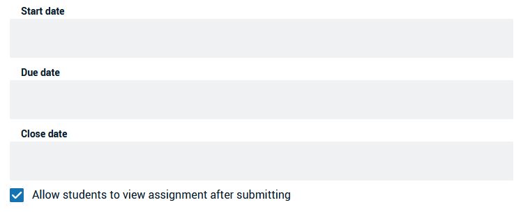 Date and checkbox in a watch assignment