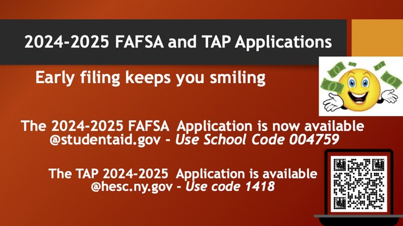 2024-2025 FAFSA And TAP Applications - Financial Aid Office - York College