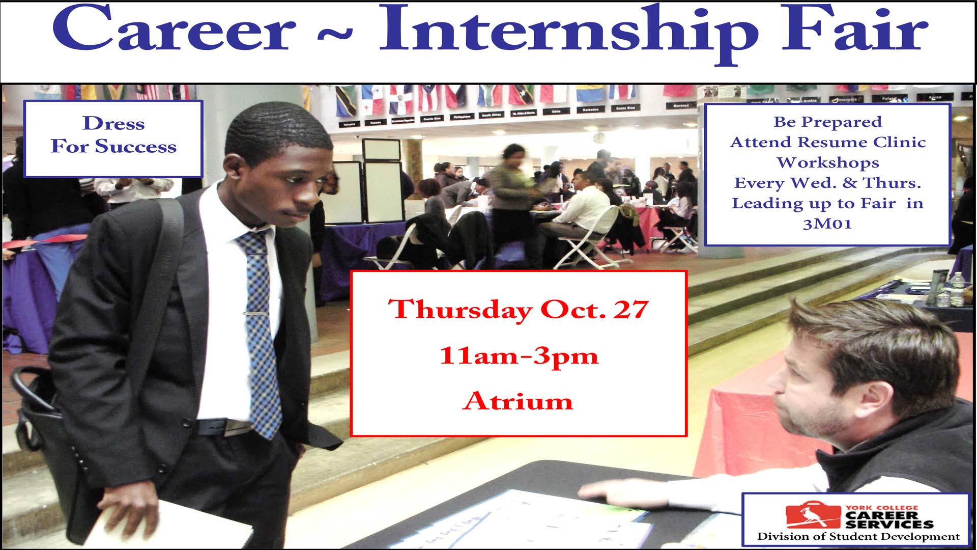 college career fair poster