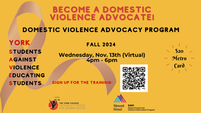 Become a Domestic Violence Advocate! - InPerson